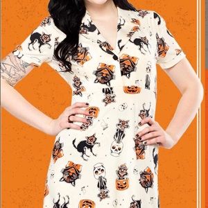 Sourpuss Black Cats Halloween Dress